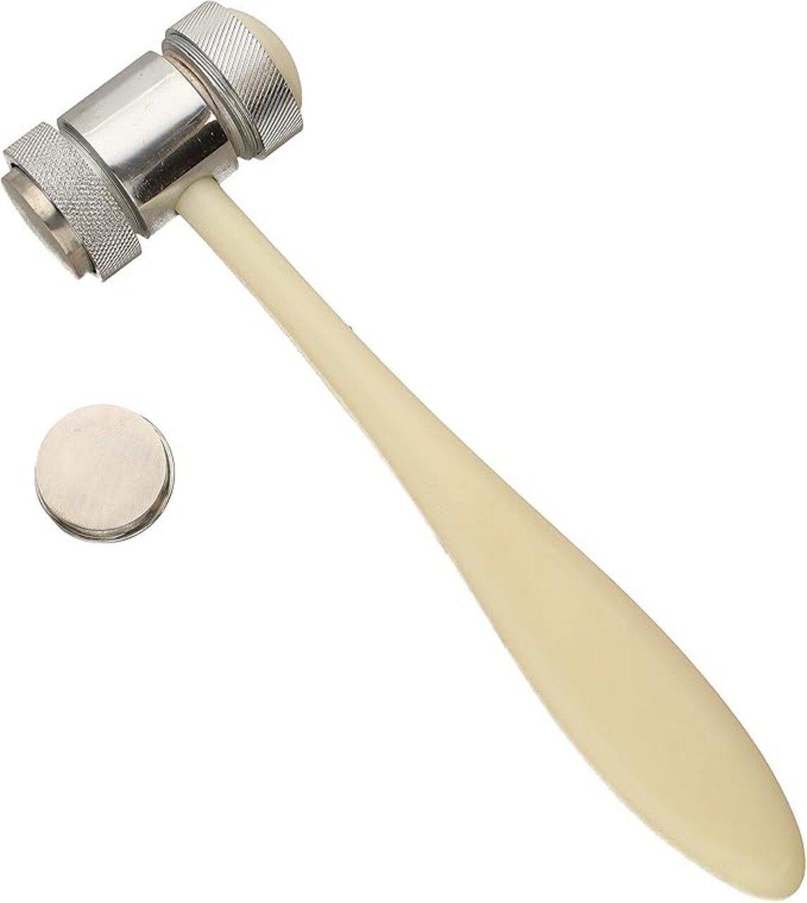 The Beadsmith Mini Plastic Mallet - Dual Head Hammer - Use to Flatten and Shape Sheet Metal & Wire, Protect Wire with No Risk of Marring